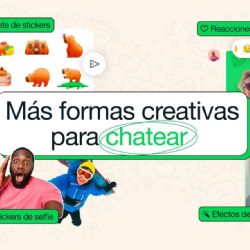 WhatsApp añade reacciones a mensajes con doble toque, stickers de selfis, fondos y efectos a fotos