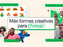 WhatsApp añade reacciones a mensajes con doble toque, stickers de selfis, fondos y efectos a fotos