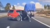 Familia escapa de sujetos armados que intentaron asaltarla en carretera a Texcoco (Video)