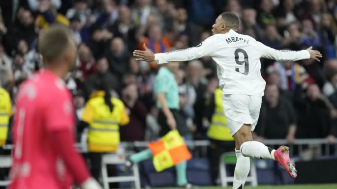 Mbappé marcó doblete en la victoria del Real Madrid por 4-1 ante Las Palmas