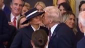 El no-beso de Donald Trump a Melania por culpa de un sombrero (Video)