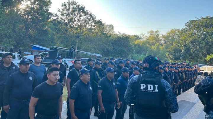 Fuerzas de seguridad detienen a 67 policías municipales de Chiapa de Corzo, incluido su director