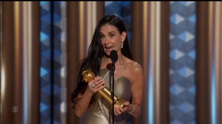 Demi Moore y Sebastian Stan ganaron en los Globos de Oro