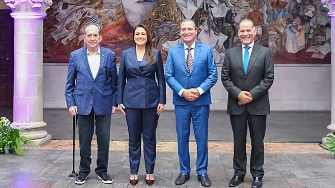 Tere Jiménez se reúne con gobernadores que le antecedieron para compartir su visión de Aguascaliente