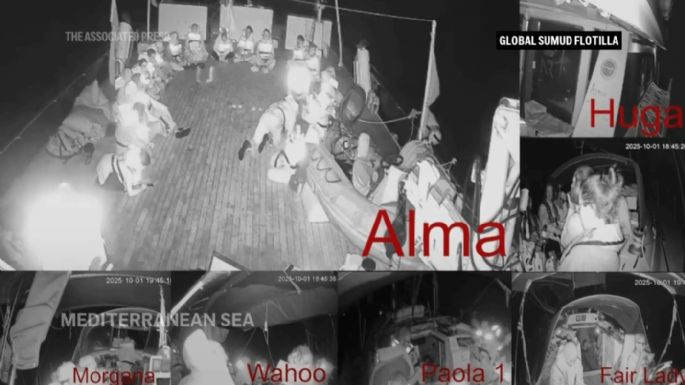 Israel intercepta flotilla humanitaria que va rumbo a Gaza, dicen activistas