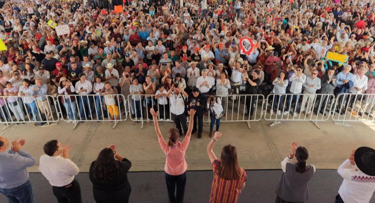 Acarreo masivo y movilización oficial marcan cierre de la gira nacional de Sheinbaum en Morelos