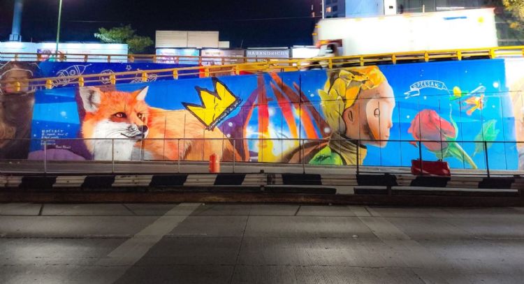 El grafiti, ¡YA!, ilustración de gran formato