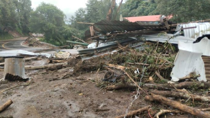 Reportan nueve muertos en Puebla por el paso de la tormenta Jerry