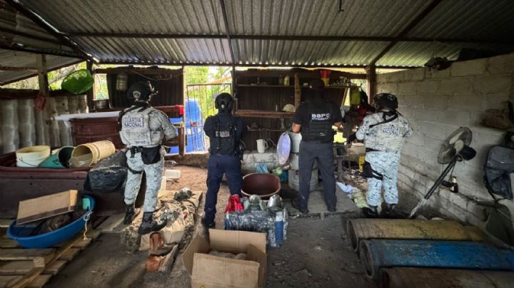 Desmantelan narcolaboratorio en Yautepec, Morelos