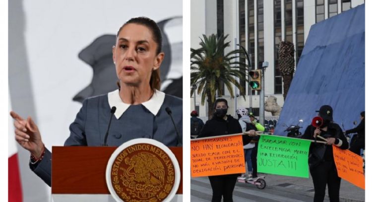 “No son muchos trabajadores”: Sheinbaum sobre protestas del SAT