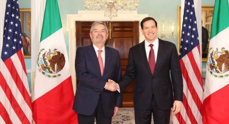 En EU, Juan Ramón de la Fuente y Marco Rubio revisan acciones contra grupos criminales