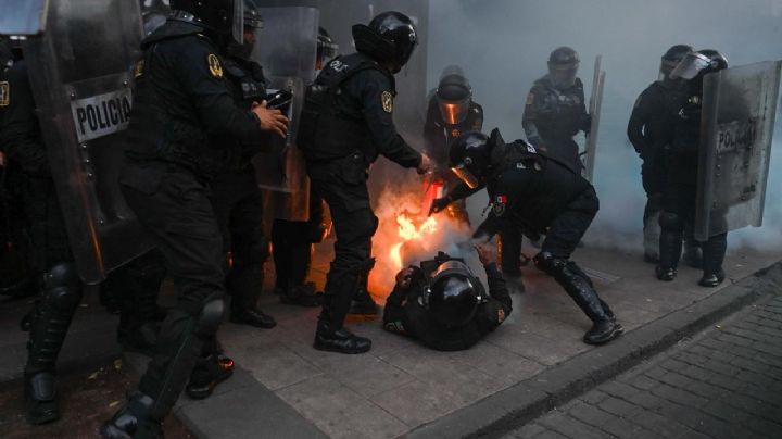 Enfrentamientos y agresiones: las fotografías de la marcha del 2 de octubre