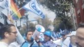 Foto ilustrativa de la nota titulada: Se enfrentan por bandera LGBT+ en el acto de relanzamiento de PAN (Video)