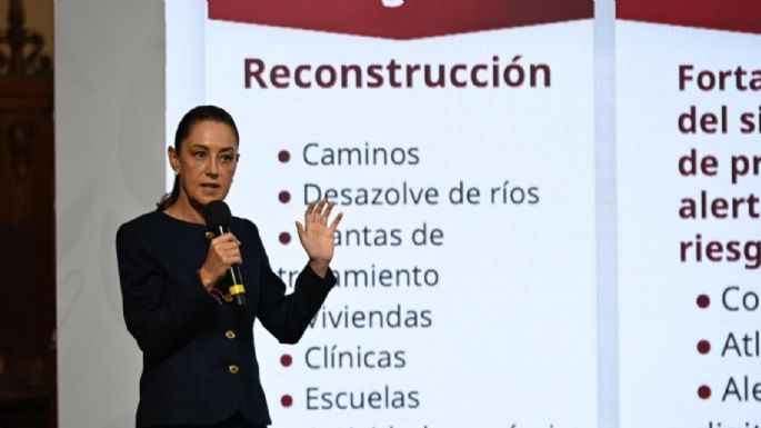 Sheinbaum presenta cuatro ejes de trabajo para atender emergencias por lluvias