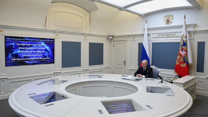 Putin dirige ejercicios de fuerzas nucleares rusas; incluye lanzamientos de misiles