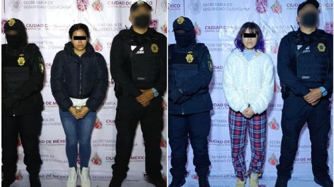 Detienen a “Conny” y a “Cybet”, presuntas integrantes de La Unión Tepito