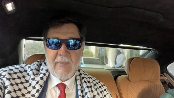 Fernández Noroña presume inicio de gira en Emiratos Árabes Unidos
