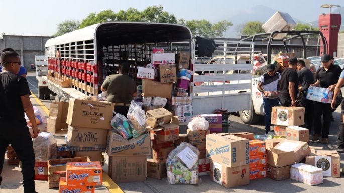 Aporta SSPT más de 10 toneladas de alimentos para familias afectadas por inundaciones en Tamaulipas y Veracruz
