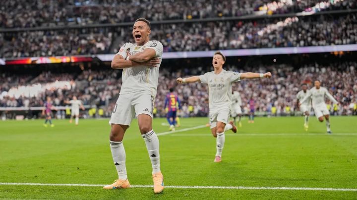 Mbappé y Bellingham anotaron en la victoria del Real Madrid 2-1 ante el Barcelona