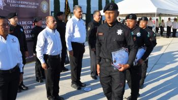Recibe SSPT a nuevos elementos que concluyeron el décimo escalón del Curso de Fuerza Especiales de