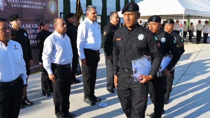Recibe SSPT a nuevos elementos que concluyeron el décimo escalón del Curso de Fuerza Especiales de la Guardia Estatal