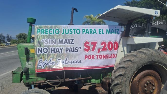 Maiceros en Jalisco rechazan pago de 6 mil pesos por tonelada; advierten que seguirán los bloqueos