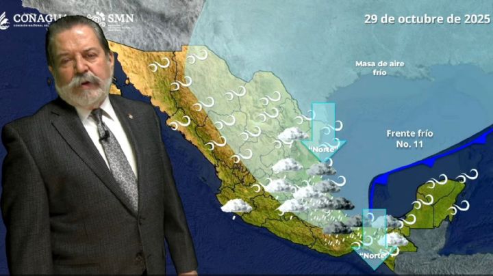 Avanza el frente frío 11 y azotará con heladas; lluvias fuertes el miércoles en estas entidades