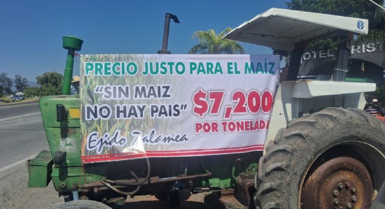 Maiceros en Jalisco rechazan pago de 6 mil pesos por tonelada, advierten que seguirán los bloqueos