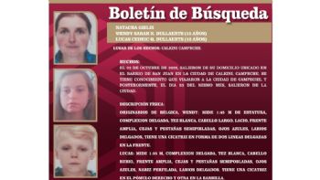Natacha y sus hijos Wendy y Lucas, originarios de Bélgica, desaparecieron en Campeche