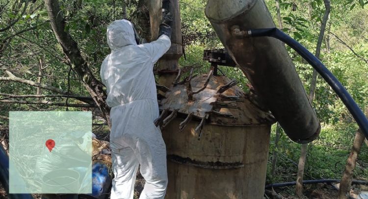 Desmantelan tercer narcolaboratorio en territorio de Los Mayos en Durango