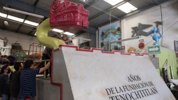 Carro monumental por 700 años de fundación México-Tenochtitlan liderará el Desfile de Día de Muertos