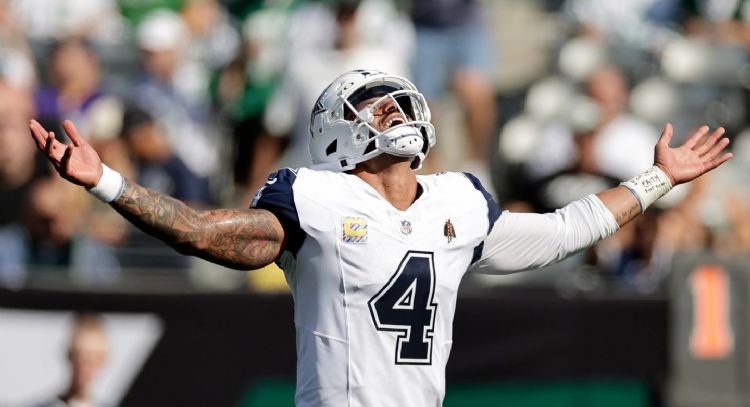 Los Cowboys dominan a los Jets 37-22 gracias a los 4 pases de touchdown de Prescott
