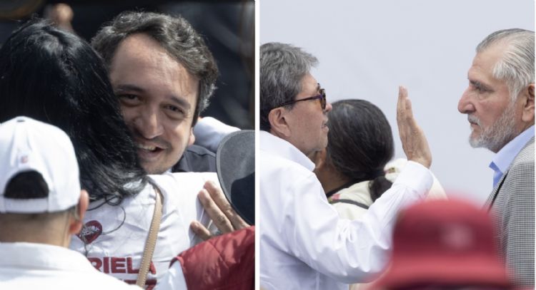 Adán Augusto, Monreal y “Andy” ya no estuvieron en primera fila en el mitin de Sheinbaum