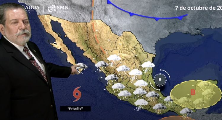 Lluvias fuertes e intensas con descargas eléctricas y granizo el martes en estas entidades