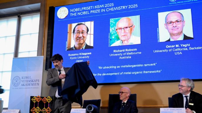 Susumu Kitagawa, Richard Robson y Omar M. Yaghi ganan el Nobel de Química por su trabajo molecular