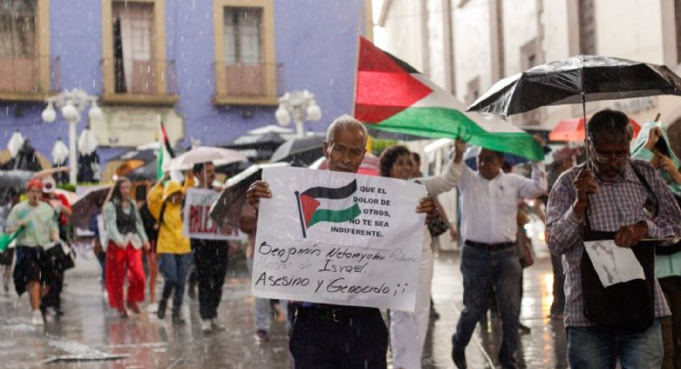 “Exigimos alto al genocidio en Gaza”: cientos marchan en Morelos para apoyar a Palestina