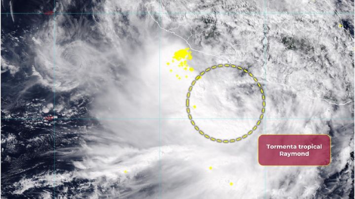 Surge la tormenta tropical Raymond y amenaza con lluvias intensas: esta es su trayectoria