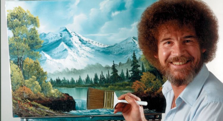 Un accidente feliz: Pinturas de Bob Ross se subastan en más de 600 mil dólares