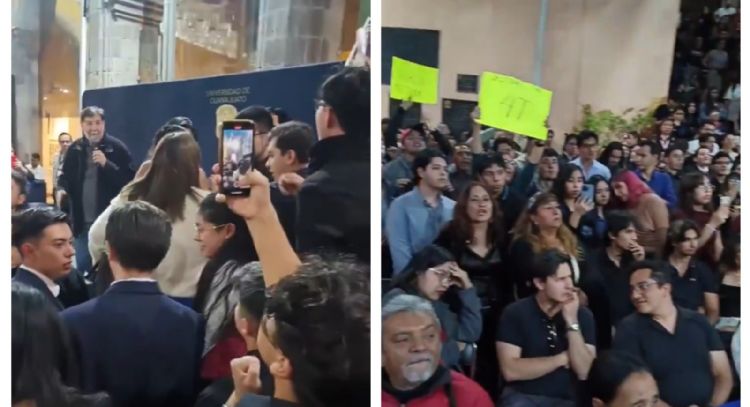 “¡Fuera, que se baje!”, increpan a Gerardo Fernández Noroña en Guanajuato (Video)