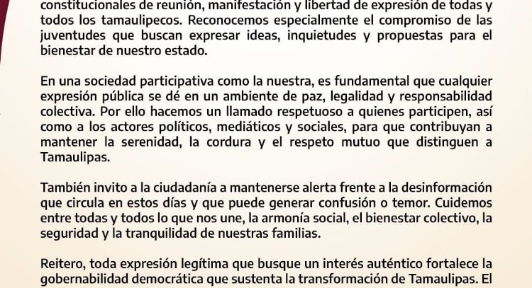 El Gobernador de Tamaulipas, Dr. Américo Villarreal Ayana: