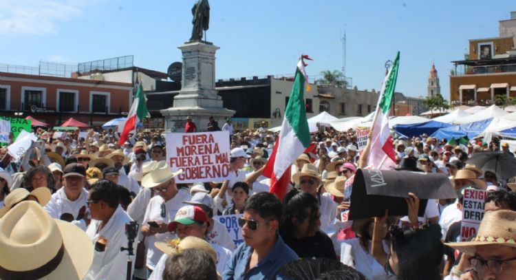 El colectivo Generación Z marcha en Cuernavaca en demanda de seguridad