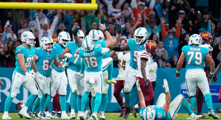 Los Dolphins vencen 16-13 a los Commanders en tiempos extra en el estadio Santiago Bernabéu