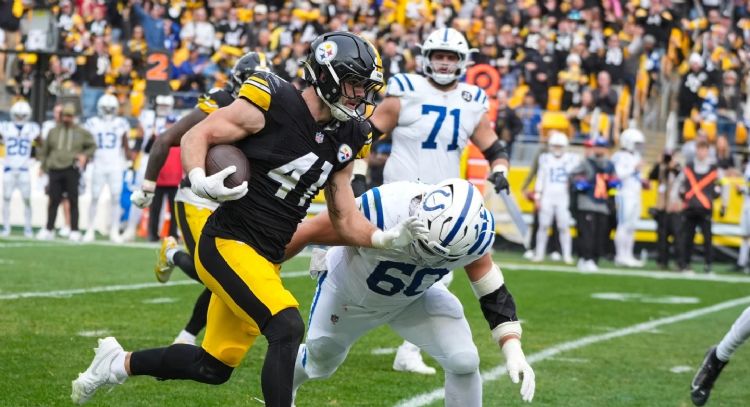 Los Steelers fuerzan 6 pérdidas de balón y supera por 27-20 a los Colts, líderes de la AFC