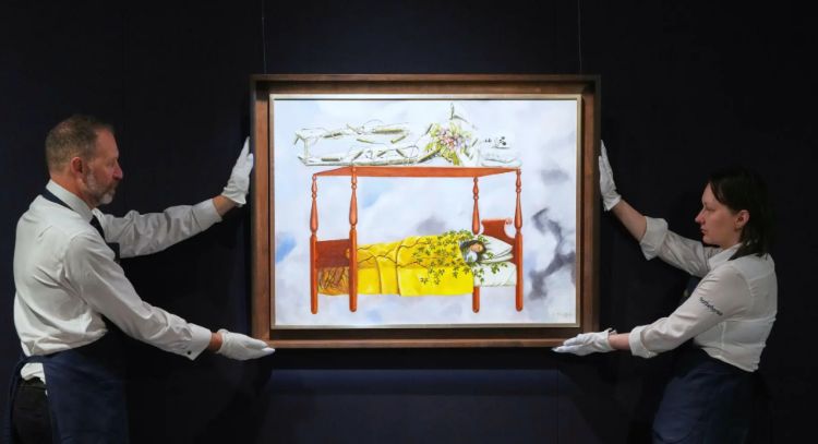 "El sueño" de Frida Kahlo se subasta en 54.7 mdd; la obra más cara de una artista femenina