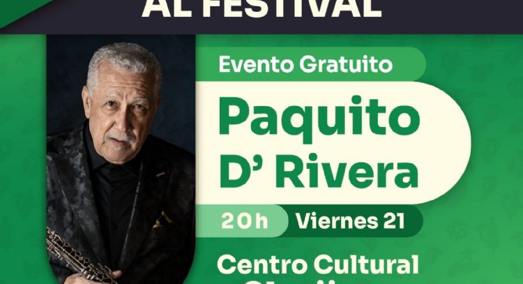 Concierto de Paquito D'Rivera en el Festival de Música de Morelia cambia de sede