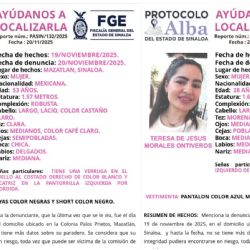 Red Defensoras DH México urge la búsqueda y localización de dos mujeres desaparecidas en Mazatlán