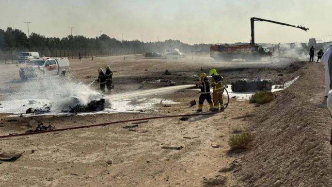Avión de combate se estrella durante vuelo de demostración en Dubái; falleció el piloto (Video)