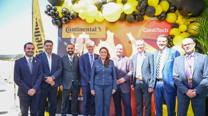 Gobernadora Teresa Jiménez inaugura segunda planta de Continental en Aguascalientes