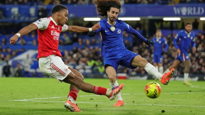 Chelsea se queda con 10 hombres, pero rescata el empate 1-1 contra el Arsenal