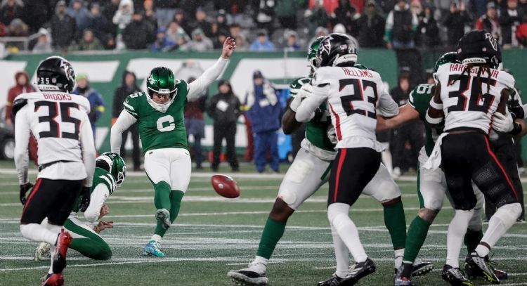 Jets vencen 27-24 a Falcons con gol de campo de 56 yardas de Nick Folk en la última jugada (Video)